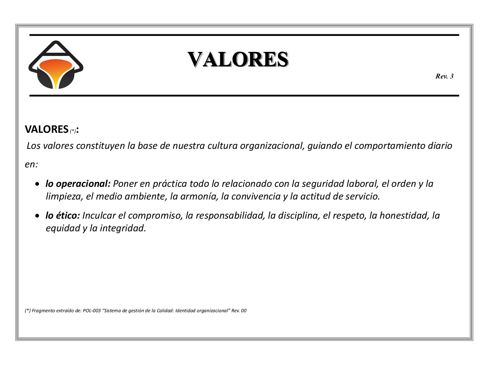 valores